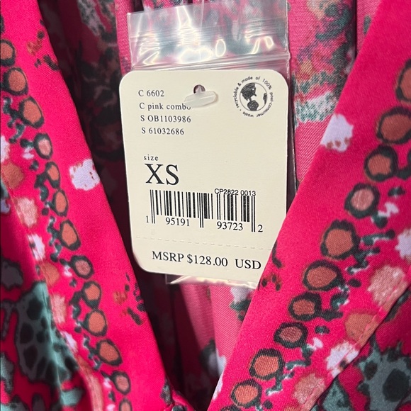 NEW Free People Run Free Tunic - Pink Combo - Size XS - Picture 4 of 13